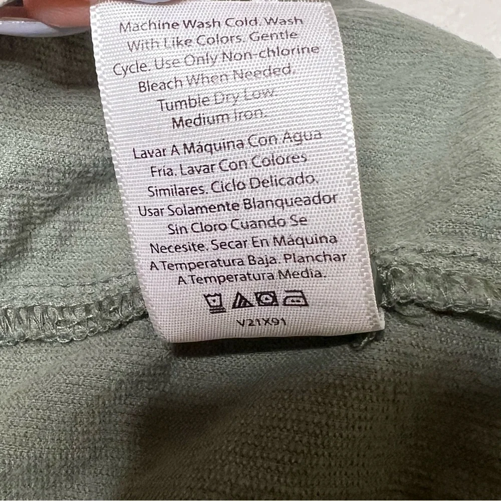 Time and Tru Women's Short Sea Turtle Green Tiered Dress - Picture 5 of 7